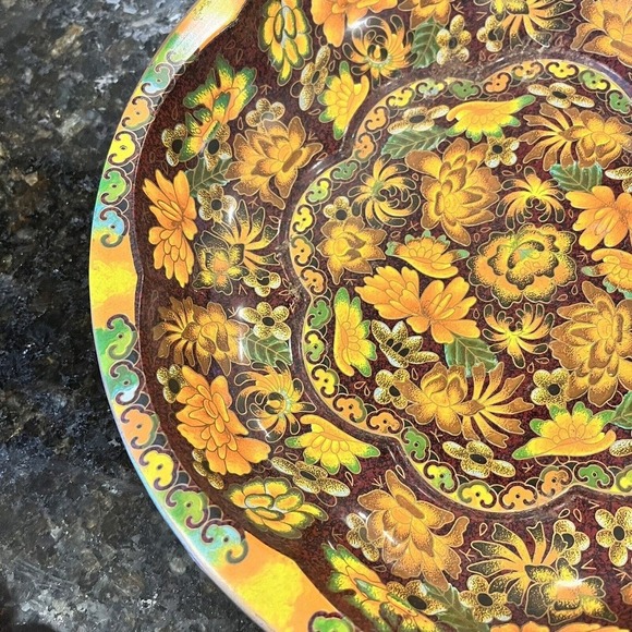 Daher England Tin Decorated Ware - Vintage 1971 - Beautiful Fall Colors - Picture 6 of 12